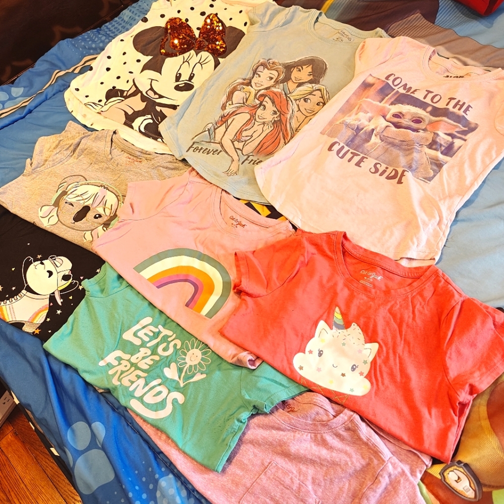 Cat & Jack and Disney Shirts Size M (7/8)